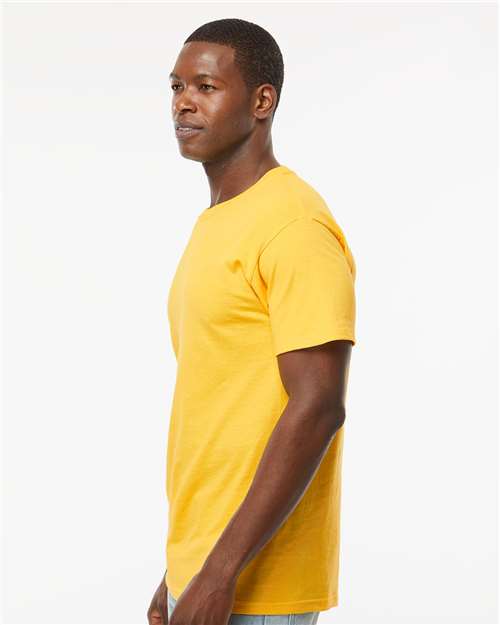 M&O Men's Gold Soft Touch T-Shirt 4800 - Yellow