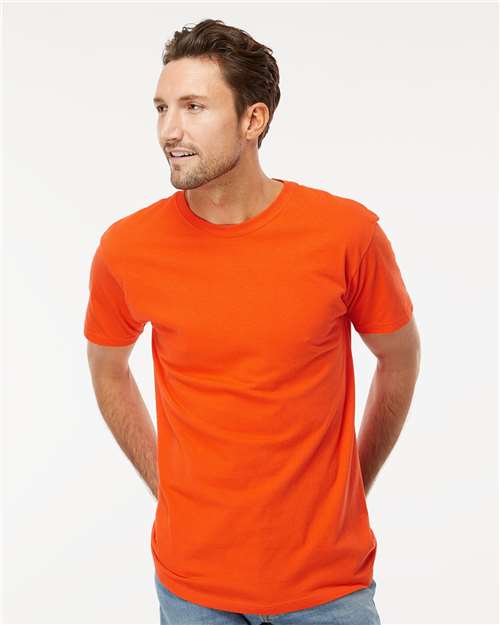M&O Men's Gold Soft Touch T-Shirt 4800 - Orange