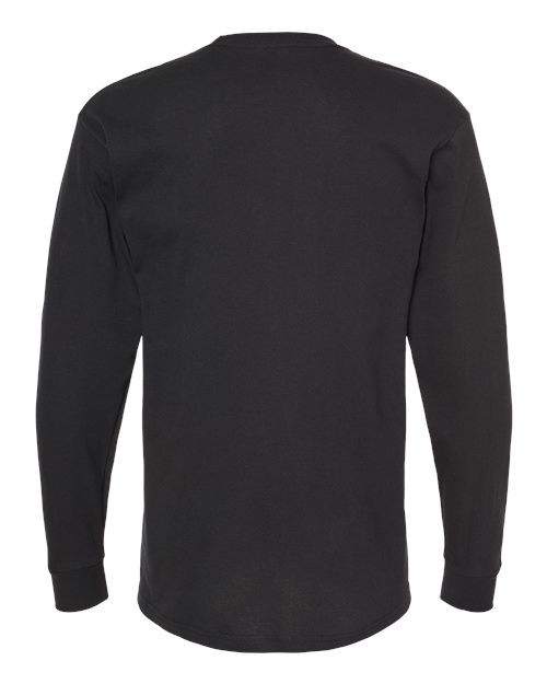 M&O Unisex Gold Soft Touch Long Sleeve T-Shirt 4820 - Black