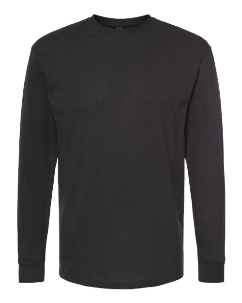 M&O Unisex Gold Soft Touch Long Sleeve T-Shirt 4820 - Black