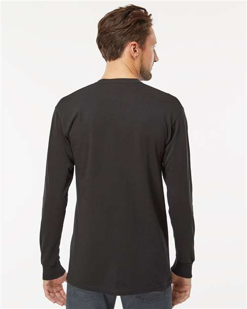M&O Unisex Gold Soft Touch Long Sleeve T-Shirt 4820 - Black