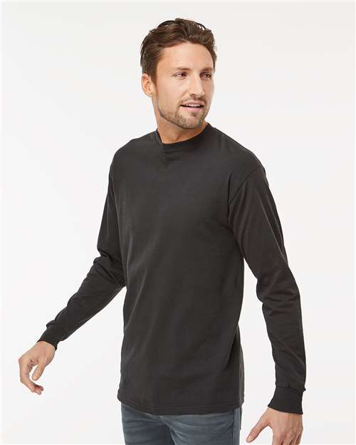 M&O Unisex Gold Soft Touch Long Sleeve T-Shirt 4820 - Black
