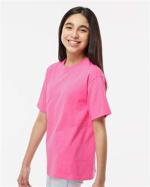 M&O Youth Gold Soft Touch T-Shirt 4850 - Azalea