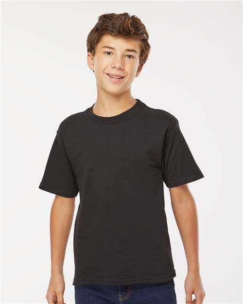 M&O Youth Gold Soft Touch T-Shirt 4850 - Black