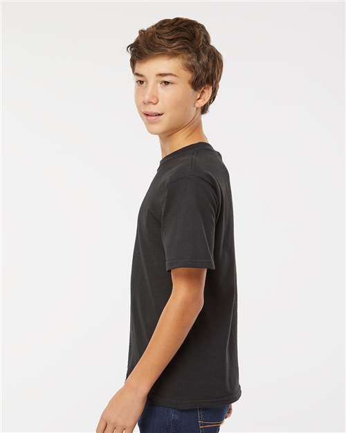 M&O Youth Gold Soft Touch T-Shirt 4850 - Black