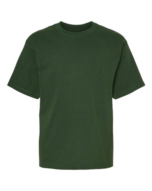 M&O Youth Gold Soft Touch T-Shirt 4850 - Forest Green