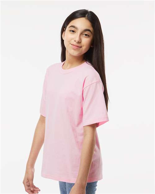 M&O Youth Gold Soft Touch T-Shirt 4850 - Light Pink