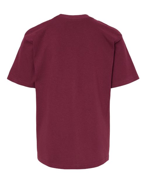 M&O Youth Gold Soft Touch T-Shirt 4850 - Maroon