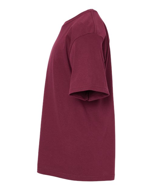 M&O Youth Gold Soft Touch T-Shirt 4850 - Maroon
