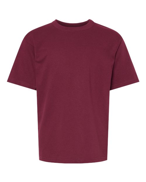 M&O Youth Gold Soft Touch T-Shirt 4850 - Maroon