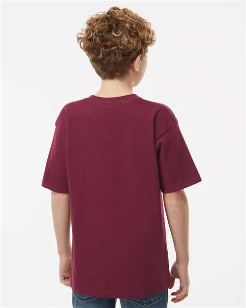 M&O Youth Gold Soft Touch T-Shirt 4850 - Maroon