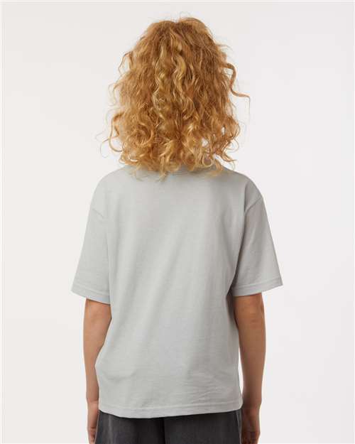 M&O Youth Gold Soft Touch T-Shirt 4850 - Platinum