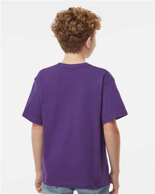 M&O Youth Gold Soft Touch T-Shirt 4850 - Purple