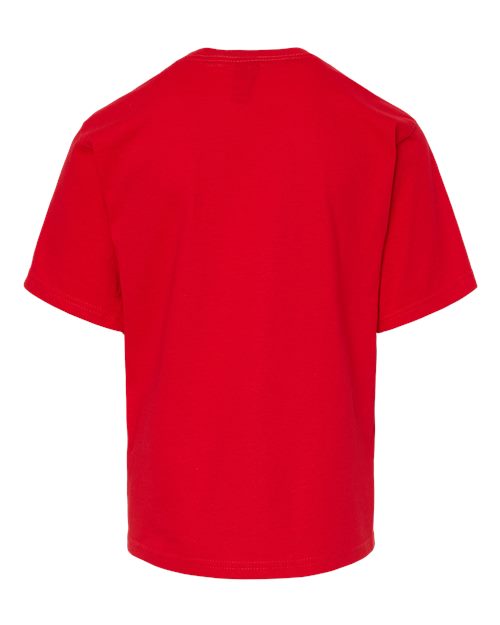 M&O Youth Gold Soft Touch T-Shirt 4850 - Deep Red