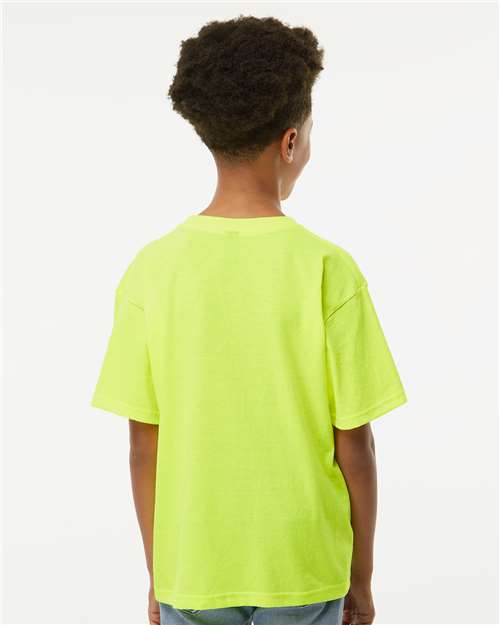 M&O Youth Gold Soft Touch T-Shirt 4850 - Safety Green