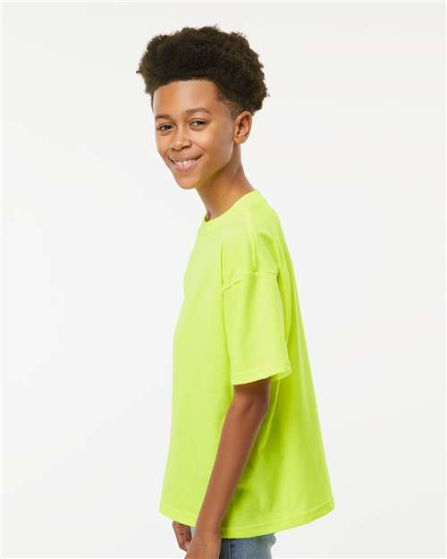 M&O Youth Gold Soft Touch T-Shirt 4850 - Safety Green