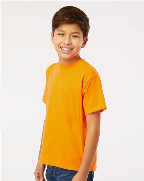 M&O Youth Gold Soft Touch T-Shirt 4850 - Safety Orange