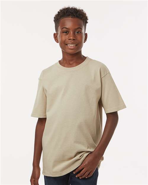 M&O Youth Gold Soft Touch T-Shirt 4850 - Sand