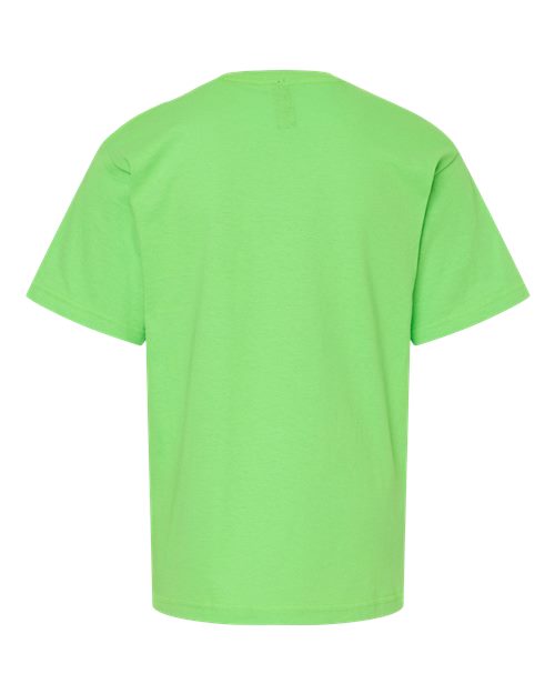 M&O Youth Gold Soft Touch T-Shirt 4850 - Vivid Lime