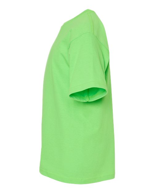 M&O Youth Gold Soft Touch T-Shirt 4850 - Vivid Lime