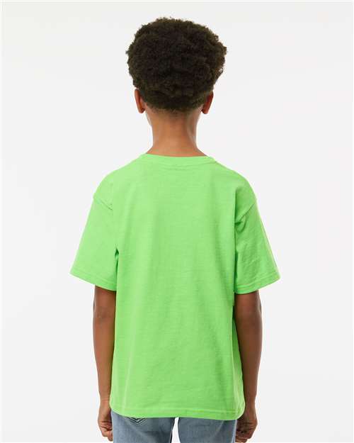 M&O Youth Gold Soft Touch T-Shirt 4850 - Vivid Lime