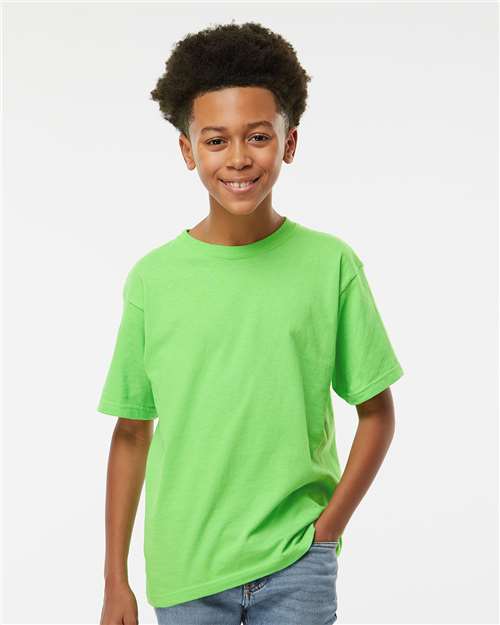 M&O Youth Gold Soft Touch T-Shirt 4850 - Vivid Lime