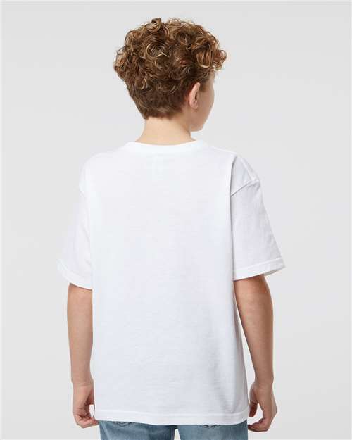 M&O Youth Gold Soft Touch T-Shirt 4850 - White