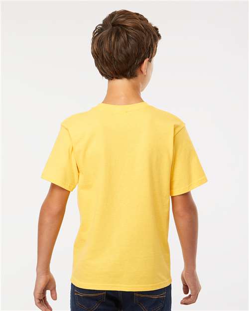 M&O Youth Gold Soft Touch T-Shirt 4850 - Yellow