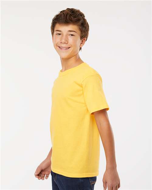 M&O Youth Gold Soft Touch T-Shirt 4850 - Yellow