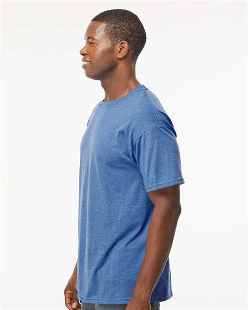 M&O Men's Gold Soft Touch T-Shirt 4800 - Heather Royal