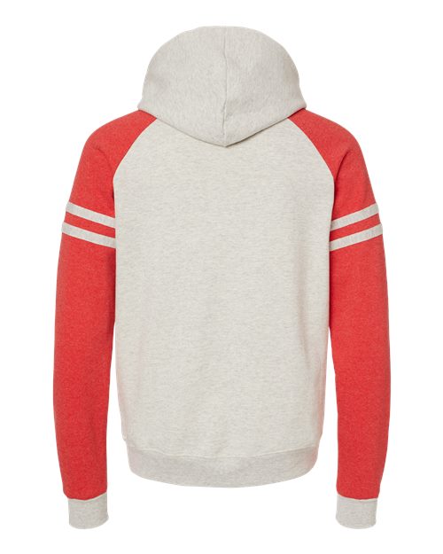 JERZEES Unisex Nublend® Varsity Colorblocked Raglan Hooded Sweatshirt 97CR
