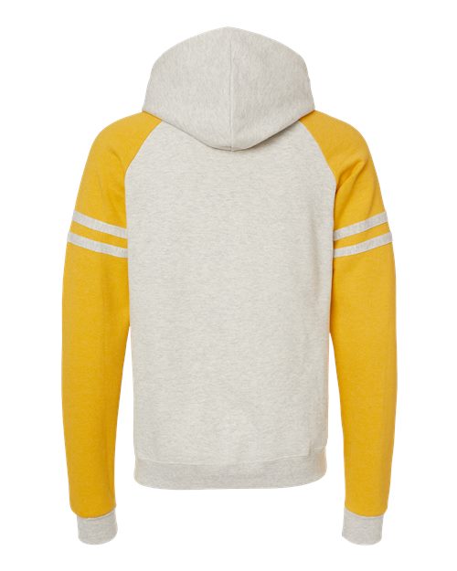 JERZEES Unisex Nublend® Varsity Colorblocked Raglan Hooded Sweatshirt 97CR